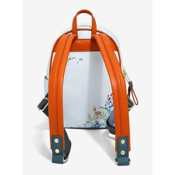 Loungefly Disney Snow White & The Seven Dwarfs Floral Mini Backpack New - Picture 3 of 5